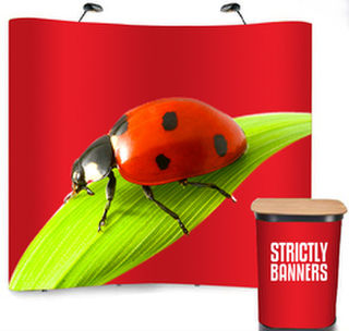 Curved Pop up Wall - 3 x 3