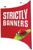 Curved Fabric Banner - 2350mm wide