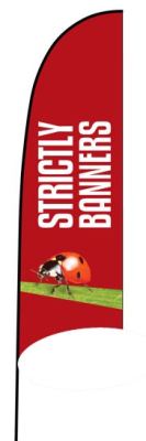 Feather Flag - 4m pole with hard surface base